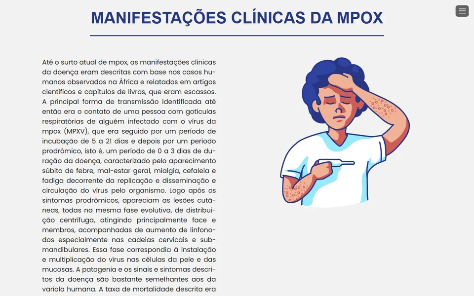 Tela do Monkeypox