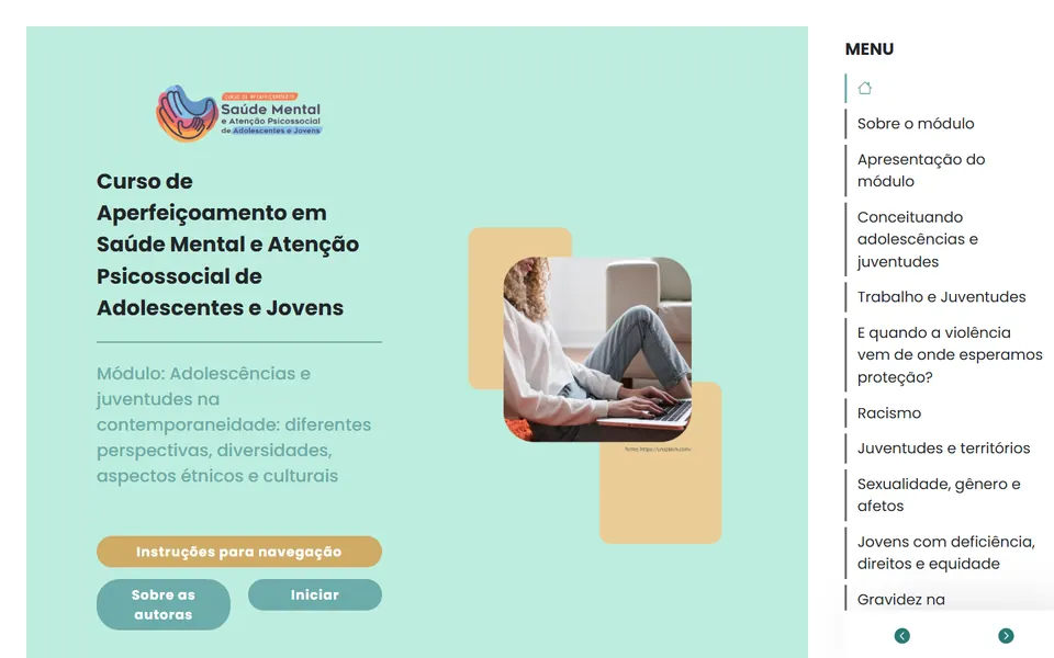 Tela do Saúde Mental de Adolescentes e Jovens
